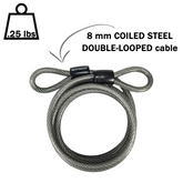 Kryptonite 210412 Kryptoflex 818 Looped Cable and Key Padlock 6'